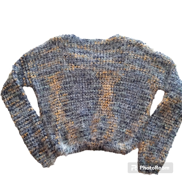 Made with Love by fct fuzzy crewneck long sleeve sweater size M - Picture 3 of 8